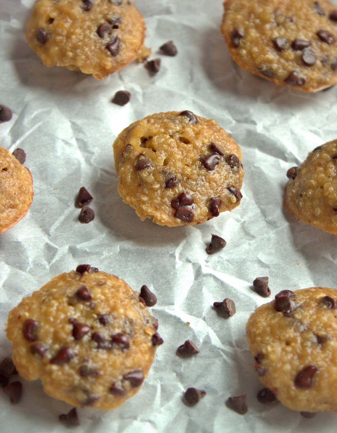 Peanut Butter Banana Quinoa Bites With Chocolate Chips And They