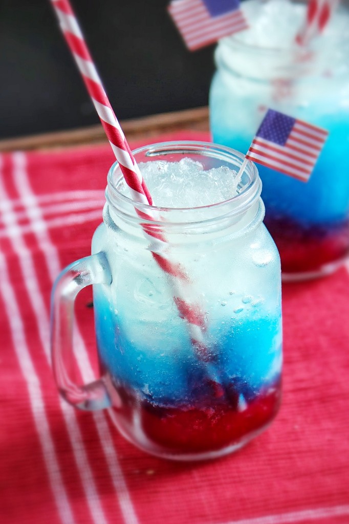 Red, White & Blue Vodka Lemonade Slushies | And They Cooked Happily ...