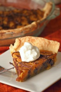 Pumpkin Chocolate Chip Cookie Pie